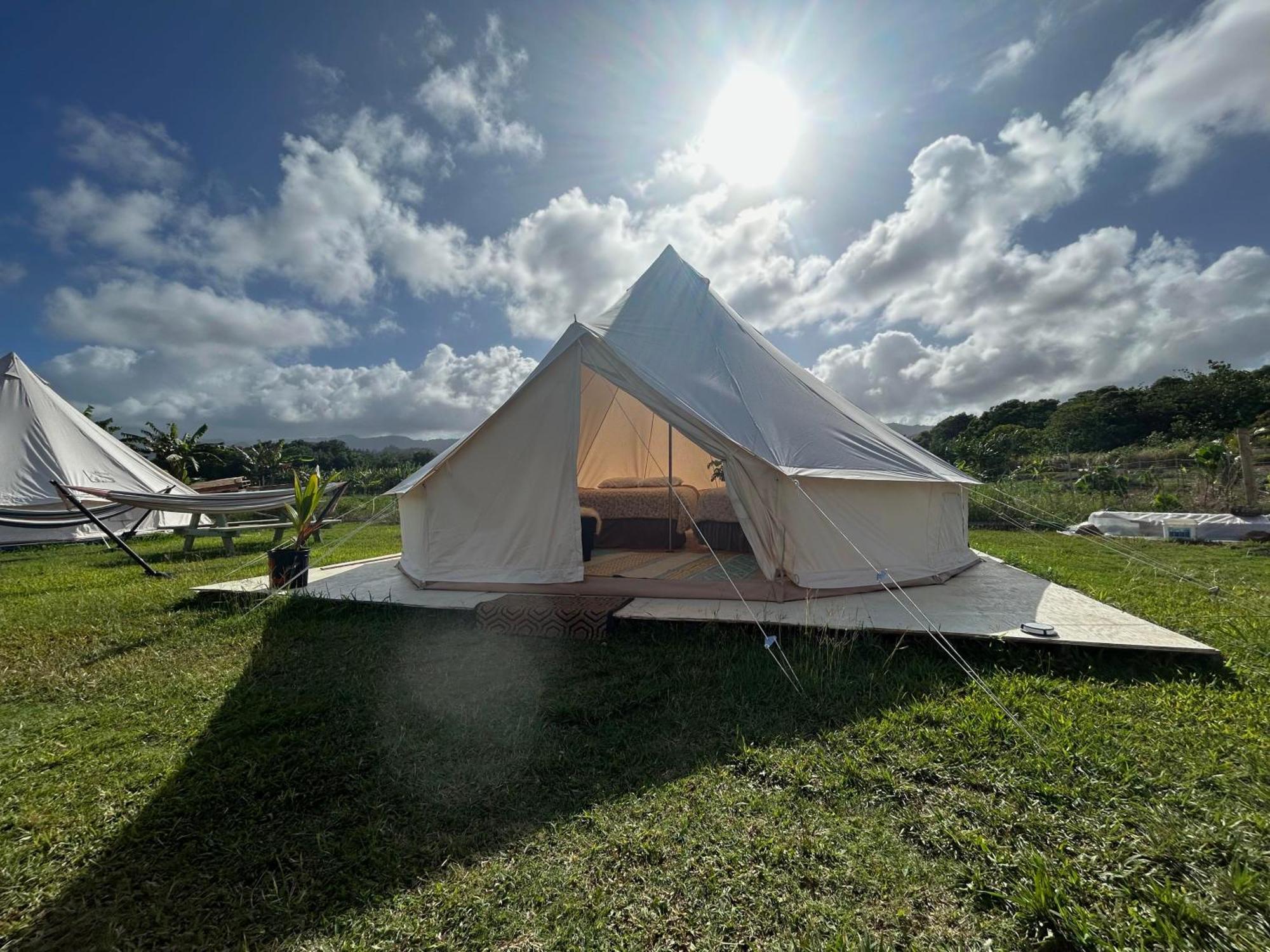 Maleka Farm: Tent Glamping North Shore Oahu Laie Exterior photo